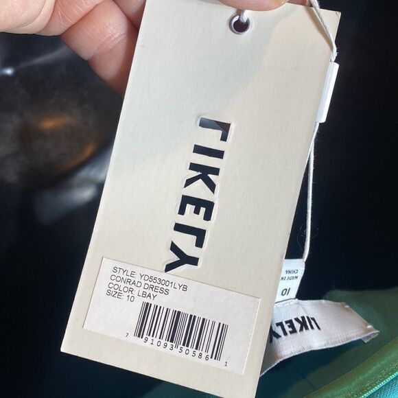 Likely Conrad strapless midi dress latego bay 10 blue chic polished preppy - Picture 7 of 7